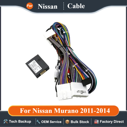 AUTODAILY Car 16pin Wiring Harness Adapter Canbus Box Decoder For Nissan Murano 2011-2014 Android Radio Power Cable