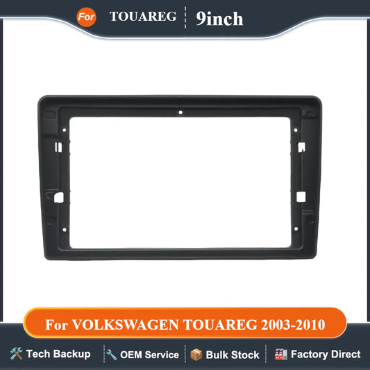 For 9 Inch 2003-2010 VOLKSWAGEN TOUAREG Car Radio Fascias Android GPS MP5 Stereo Player 2Din Head Unit Panel Dash Frame Installa
