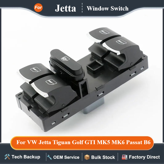 5ND959857 Power Window Master Switch Control Button For VW Jetta Tiguan Golf GTI MK5 MK6 Passat B6 CC Seat Leon MK2 5ND 959 857