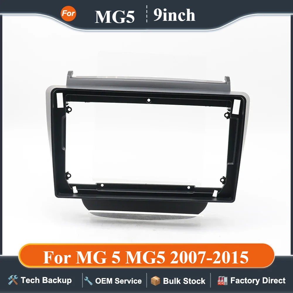 9 Inch Adapter Android Audio Dash Fitting Panel Kit Car Radio DVD Player Fascias Frame For MG 5 MG5 2007-2015
