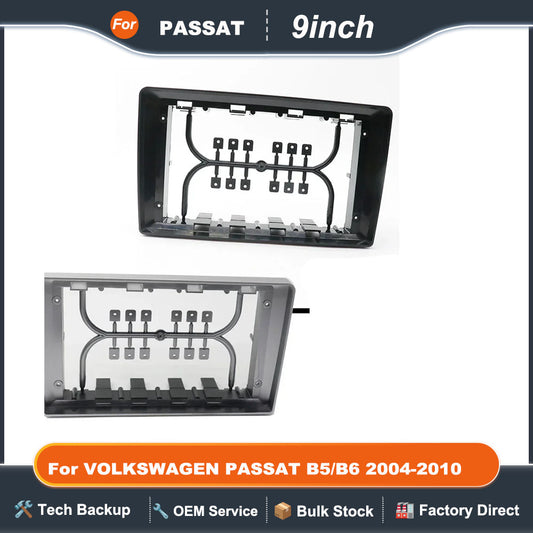 For VOLKSWAGEN PASSAT B5/B6 2004-2010 9 Inch Car Frame Fascia Adapter Android Radio Dash Fitting Panel Kit