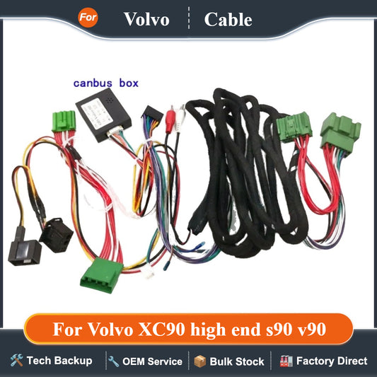 For Volvo XC90 high end s90 v90 Cable Car 16 Pin Wiring Harness Adapter Canbus Box OD-Volvo-02 Decoder Android Radio Power Cable