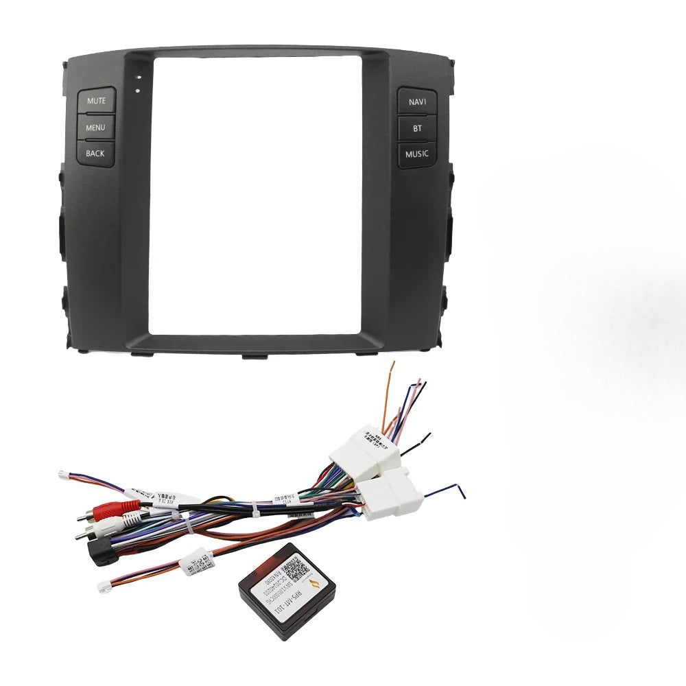 9.7inch For MITSUBISHI PAJERO V93/ V97 VERTICAL SCREEN 2007-2020 Car Radio Fascias Tesla Style Android  MP5 Stereo Frame Panel