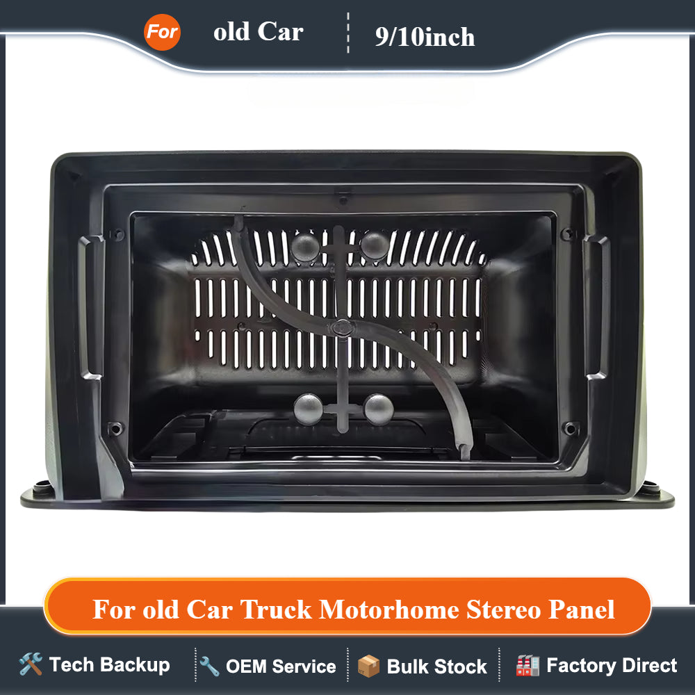 9“10” Universal Android 2 Double Din Car Radio Fascia For old Car Truck Motorhome Stereo Panel Dash Mounting Frame Trim Kit Face