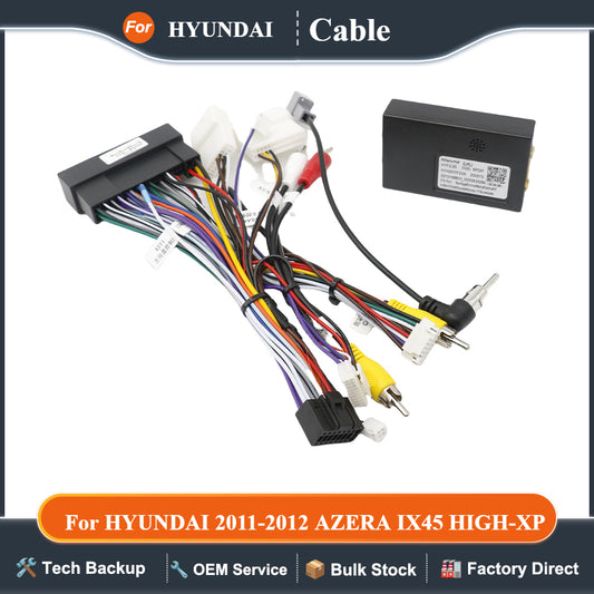 16 Pin Harness Canbus Box Decoder For HYUNDAI 2011-2012 AZERA IX45 HIGH-XP Android Radio Cable Adapter