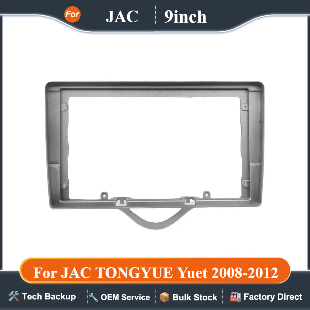 For JAC TONGYUE Yuet 2008-2012 9 Inch Car Frame Fascia Adapter Android Radio Audio Dash Fitting Panel Kit