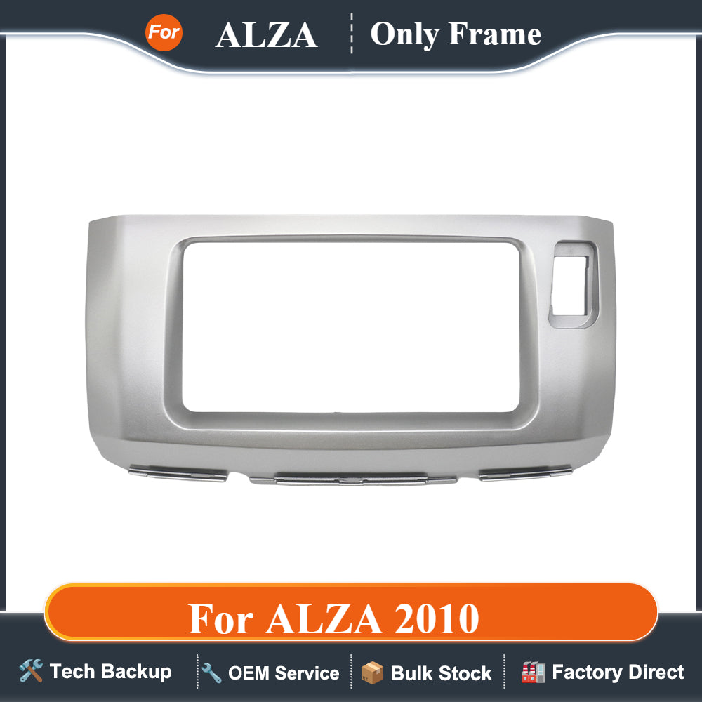 Car Radio Fascia for ALZA 2010 2 Din Stereo Audio Panel Mount Installation Dash Kit Frame Adapter Radio Stereo DVD