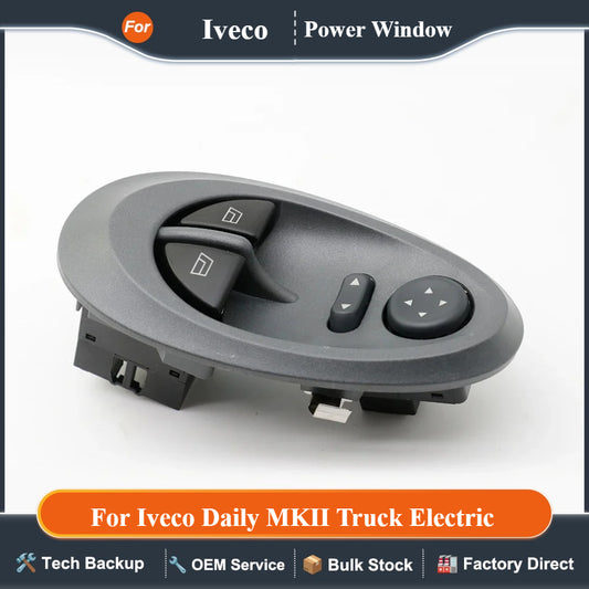 For 1999-2006 Window Mirror Regulator Control Switch Button for Iveco Daily MKII Truck Electric 939526345 500321137 93952636
