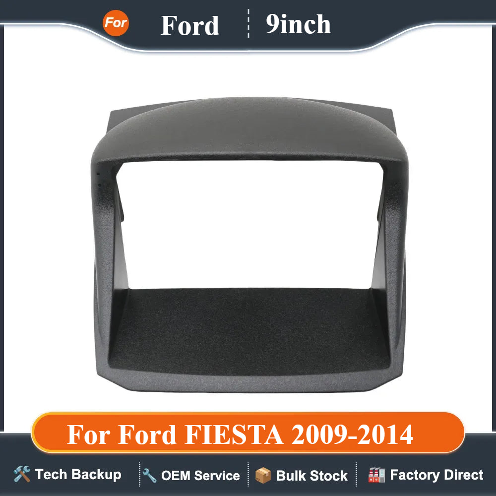 9 Inch Car Radio Fascia Frame 2DIN Install Panel Dashboard For Ford FIESTA 2009-2014