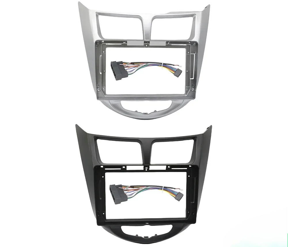 For Hyundai I-25/Accent/Solaris/Verna 2010-2016 Car 9 Inch Radio Fascia Frame Android 2Din MP5 Player Stereo Panel