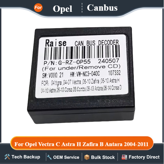 16 Pin Wiring Canbus Decoder G-RZ-OP55 Harness Adapter For Opel Vectra C Astra H Zafira B Antara 2004-2011 Android CD Radio