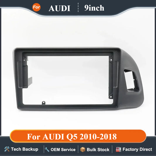 For AUDI Q5 2010-2018 LHD 9 inch Car Android screen  radio DVD player frame wire center control panel bracket