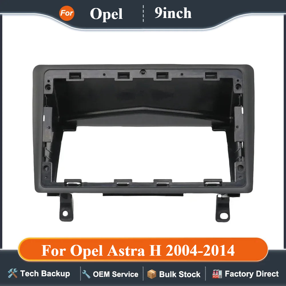 For Opel Astra H 2004-2014 9 Inch Car Frame Fascia Adapter Canbus Box Android Radio Dash Fitting Panel Kit