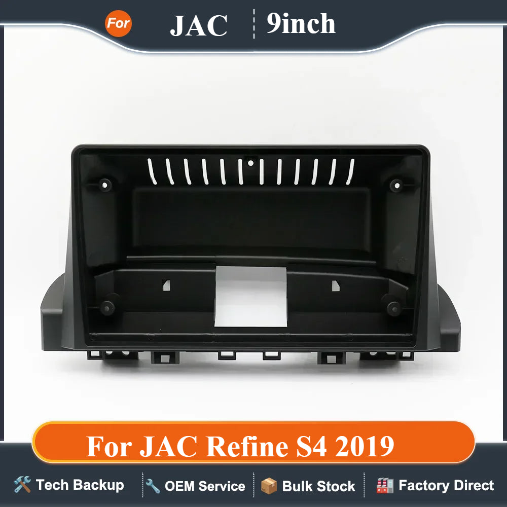 9 Inch Car Frame Fascia Adapter Canbus Box Decoder For JAC Refine S4 2019 Android Big Screen Radio Dash Fitting Kit