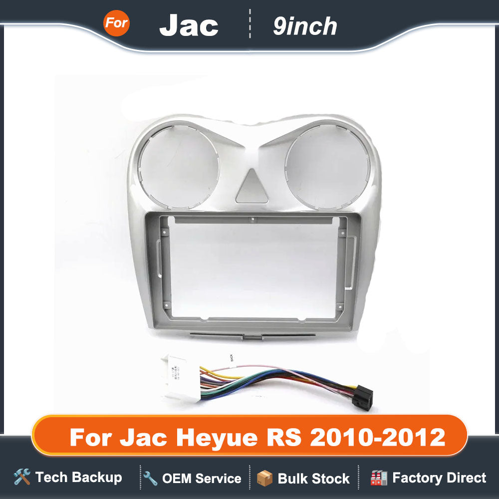 9 Inch Car Fascia Frame Adapter For Jac Heyue RS 2010-2012 Android Radio Dash Fitting Panel Kit