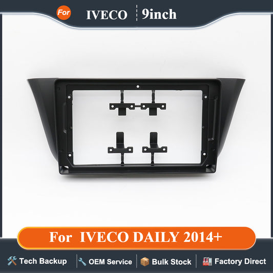 For 2014+ IVECO DAILY (9INCH) Car Radio Fascias Android GPS MP5 Stereo Player 2 Din Head Unit Panel Dash Frame Installation Trim