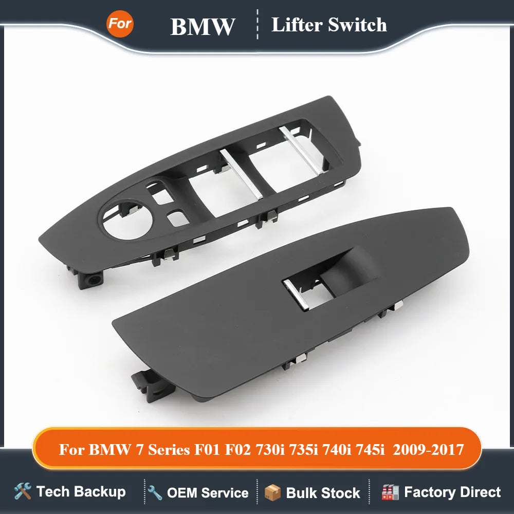 RHD Car Front Door Window Lifter Switch Cover Panel Trim For BMW 7 Series F01 F02 730i 735i 740i 745i 750i 760i 2009-2017