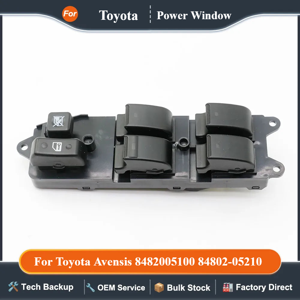 Malcayang 84820-05100 New Power Window Switch For Toyota Avensis 8482005100 84802-05210 Driver Side  Control