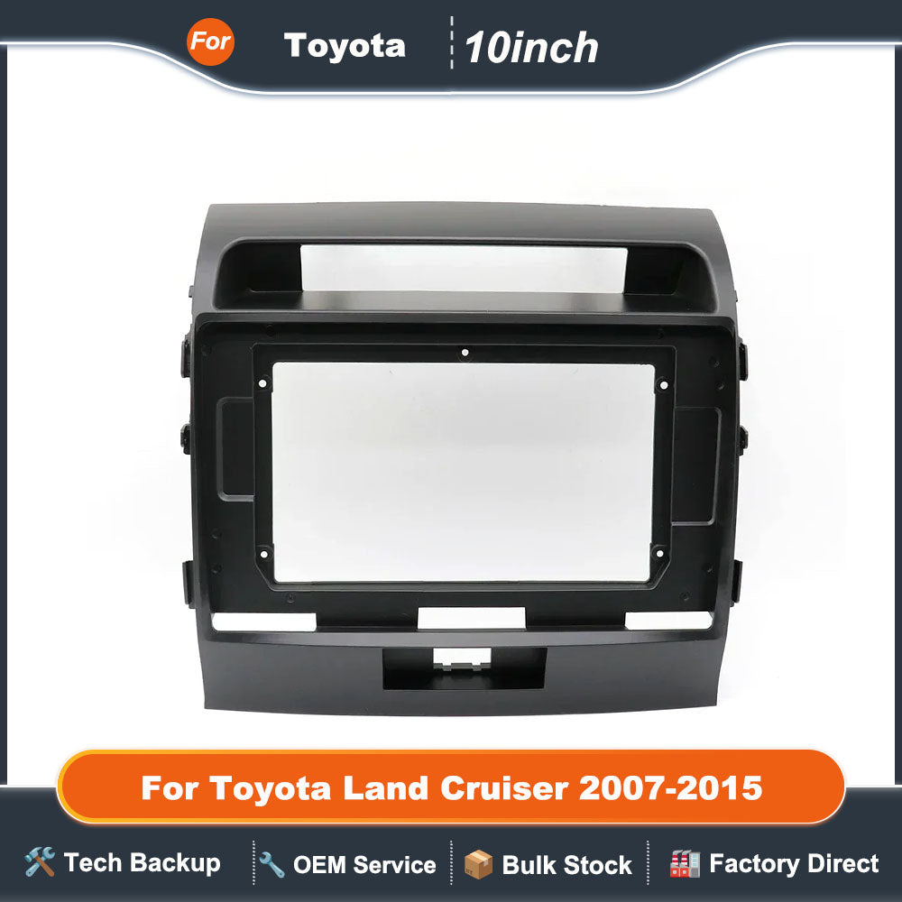 For Toyota Land Cruiser 2007-2015 10inch Dashboard Car Dvd Player Panel Audio Android Video 2din Radio Fascia
