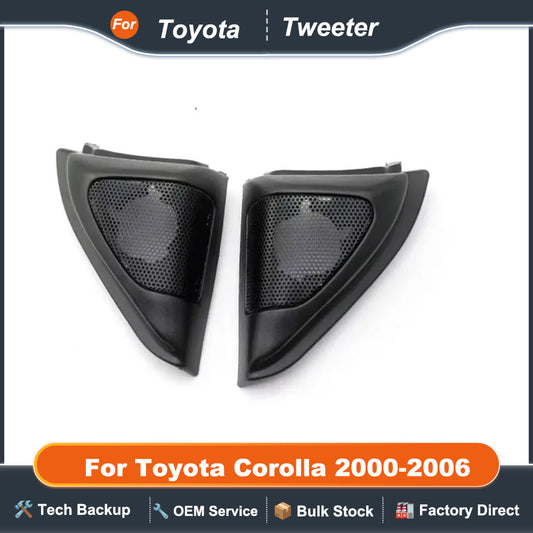 2PCS For Toyota Corolla 2000-2006 Car Tweeter Refitting Audio Door Angle Gum Speaker Cover Boxes Mounts
