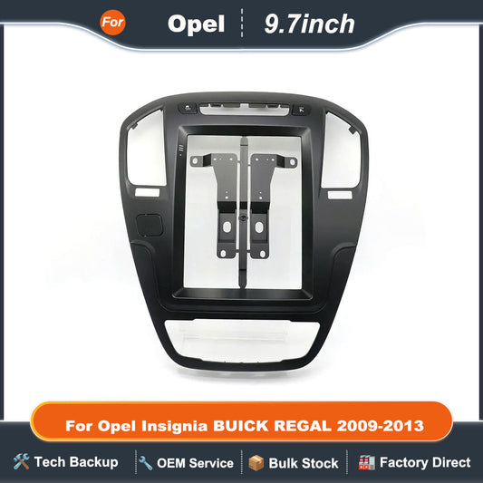For Opel Insignia BUICK REGAL 2009-2013 9.7 Inch Car Radio Fascia Android MP5 GPS Player Panel Frame 2 Din Head Unit Dash Cover