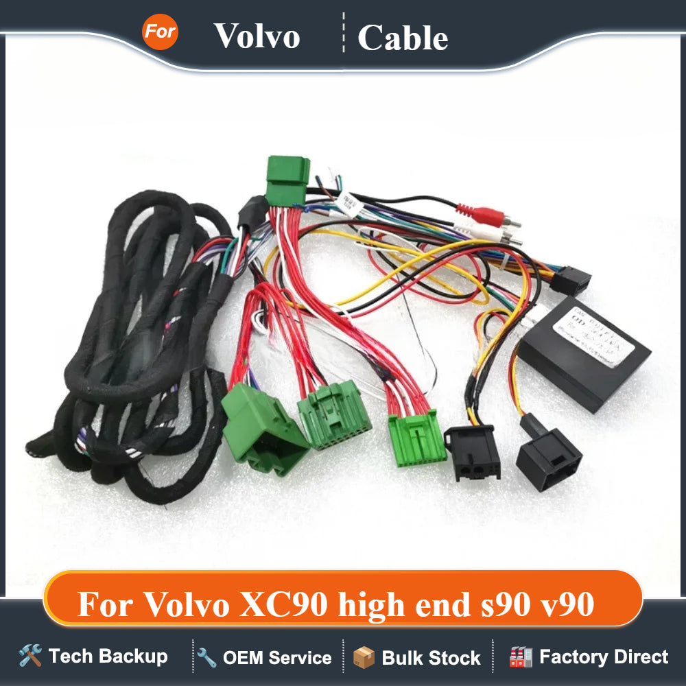 For Volvo XC90 high end s90 v90 cable Car 16 Pin Wiring Harness Adapter Canbus Box OD-Volvo-02 Decoder Android Radio Power Cable