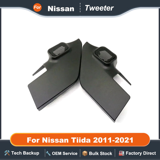 2PCS For Nissan Tiida 2011-2021 Car Tweeter Refitting Audio Door Angle Gum Speaker Cover Boxes Mounts