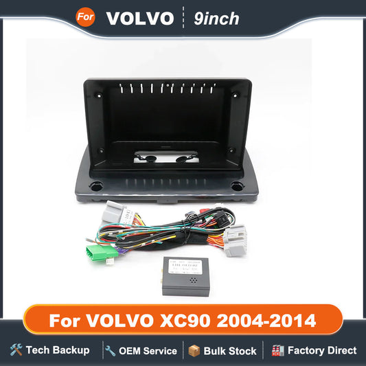 Car Radio Fascia For VOLVO XC90 2004-2014 9 Inch Frame Android 2Din MP5 Player Stereo Panel