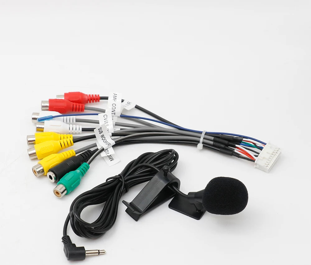 Car Radio Fascias RCA and microphone cable