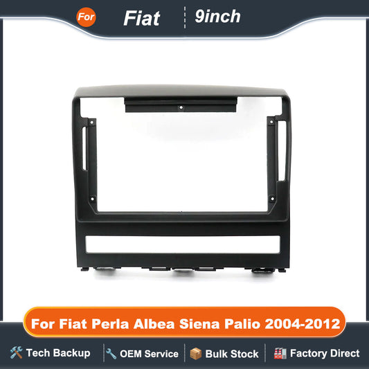 9 Inch Car Frame Fascia Adapter Android Radio Dash Fitting Panel Kit For Fiat Perla Albea Siena Palio 2004-2012