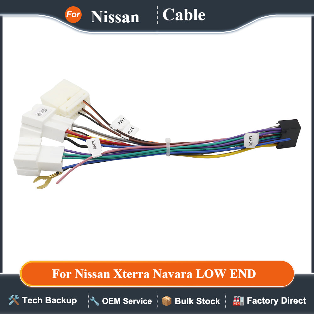 Car Radio Cable 16PIN For Nissan Xterra Navara LOW END Cable Power Wire Cable