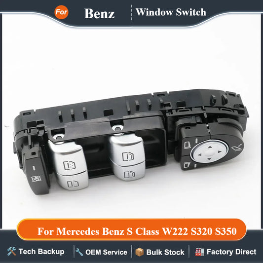Car Front Door Power Electric Window Lifting Control Switch For Mercedes Benz S Class W222 S320 S350 S450 S500 S560 2014-2020