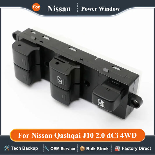 Master Electric Power Window Lifter Switch For Nissan Qashqai J10 2.0 dCi 4WD Navara D40 Vehicles Car QZ 25401JD001 25401BB60B