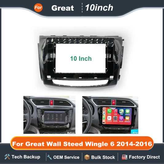 10.1 inch 25.654cm For 2014-2016 Car Frame Fascia Adapter For Great Wall Steed Wingle 6 Android Radio Dash Fitting Panel Kit