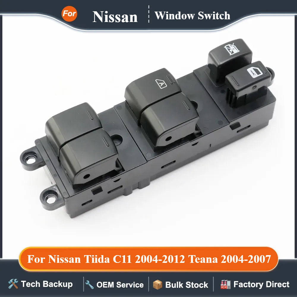 For Nissan Tiida C11 2004-2012 Teana 2004-2007 Auto Electric Power Window Glass Switch Button Left Hand Drive Car