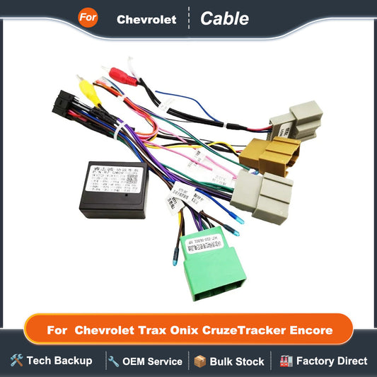 CAN Bus Decoder Harness Adapter 16 Pin Plug Connector Car Android Wiring Cable for Chevrolet Trax Onix Cruze Tracker Encore