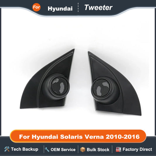 AUTODAILY 2PCS For Hyundai Solaris Verna 2010-2016 Car Tweeter Refitting Audio Door Angle Gum Speaker Cover Boxes Mounts