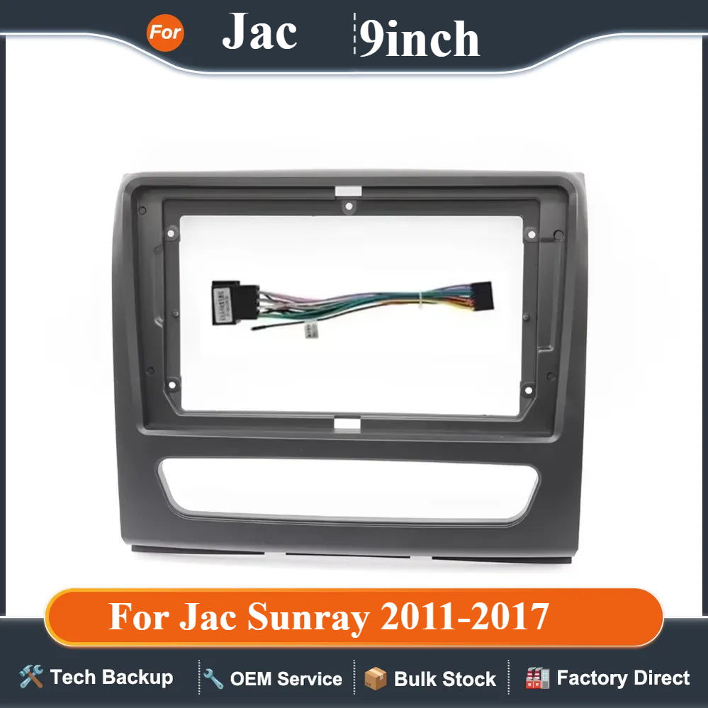 9 Inch Universal Car Radio Frame For Jac Sunray 2011-2017 Universal Car Radio Frame Adapter Android Radio Dash Fitting Panel Kit