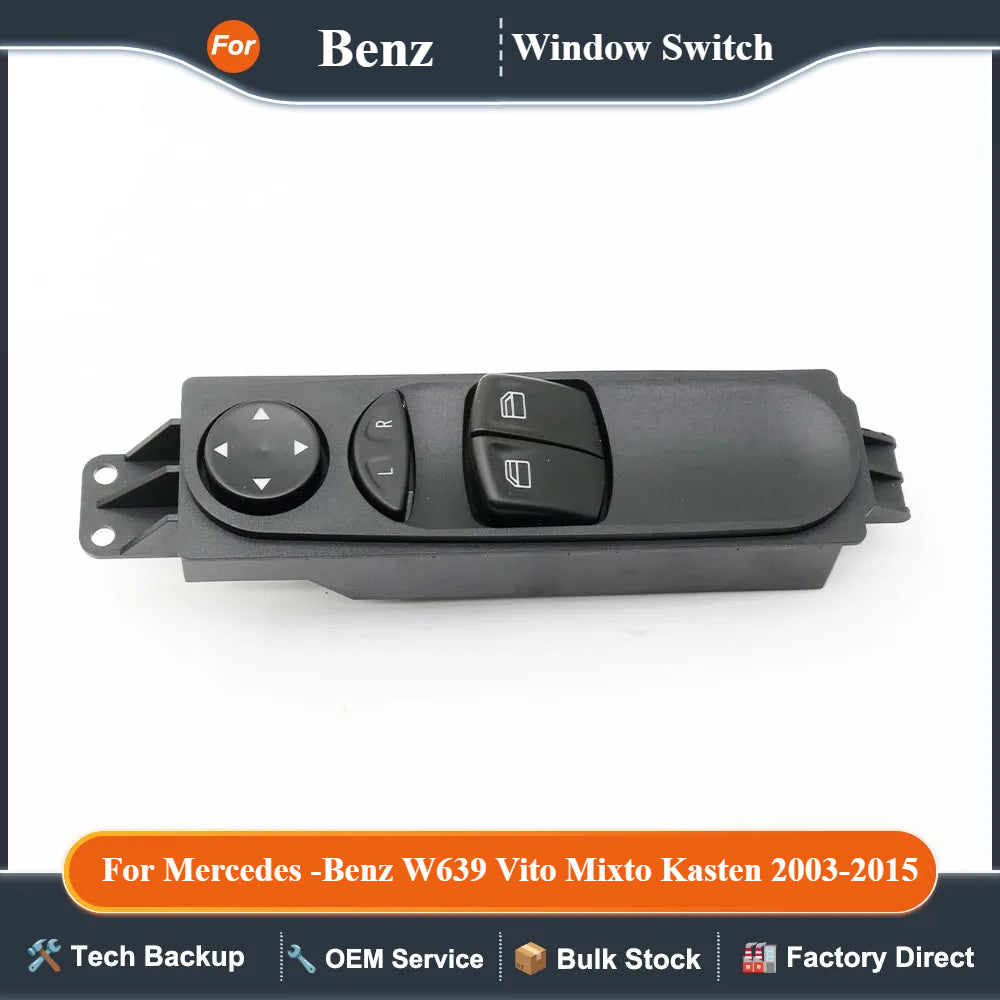 For Mercedes -Benz W639 Vito Mixto Kasten 2003-2015 Front left &  Right Power Master Window Switch Console Button