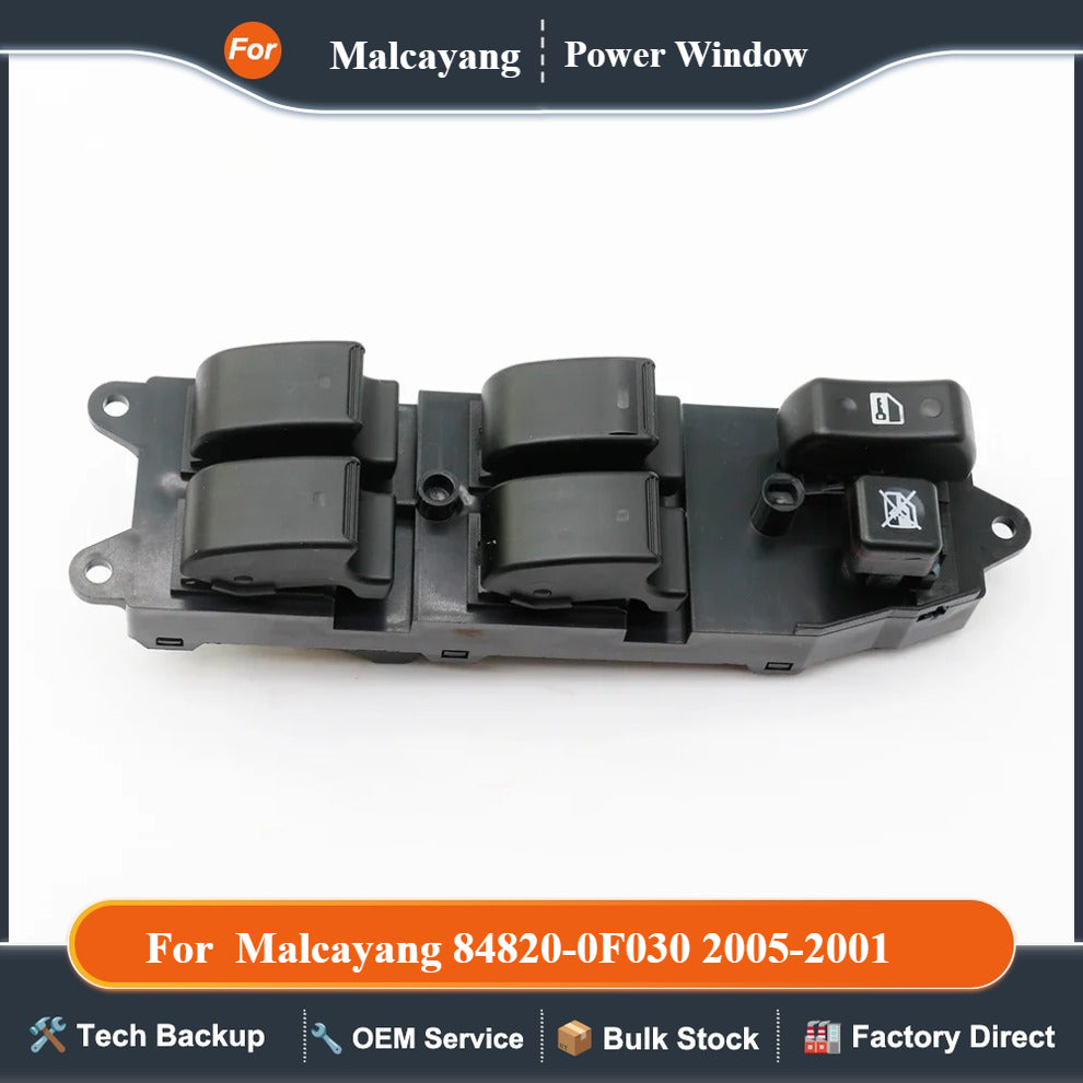 For 2005-20011 Malcayang 84820-0F030 New Power Window Switch for Toyota Avensis 8482005100 Driver Side Control 84820-0F030