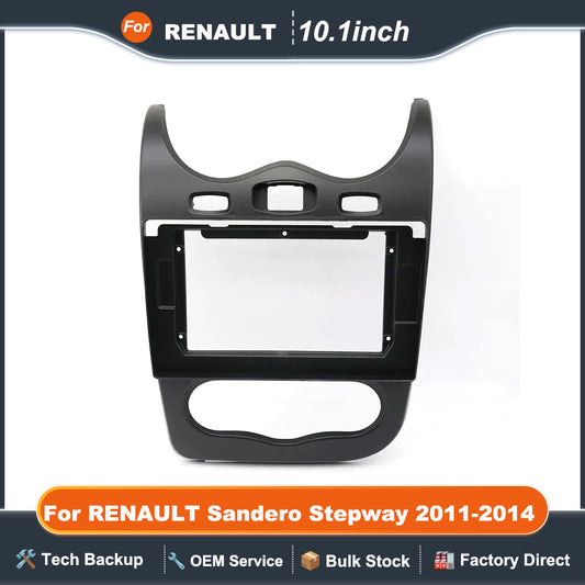 For RENAULT Sandero Stepway 2011-2014 10.1 INCH 2 Din Radio Frame Car Dash Mount Trim Kit Android Player Cover Bezel Fascia