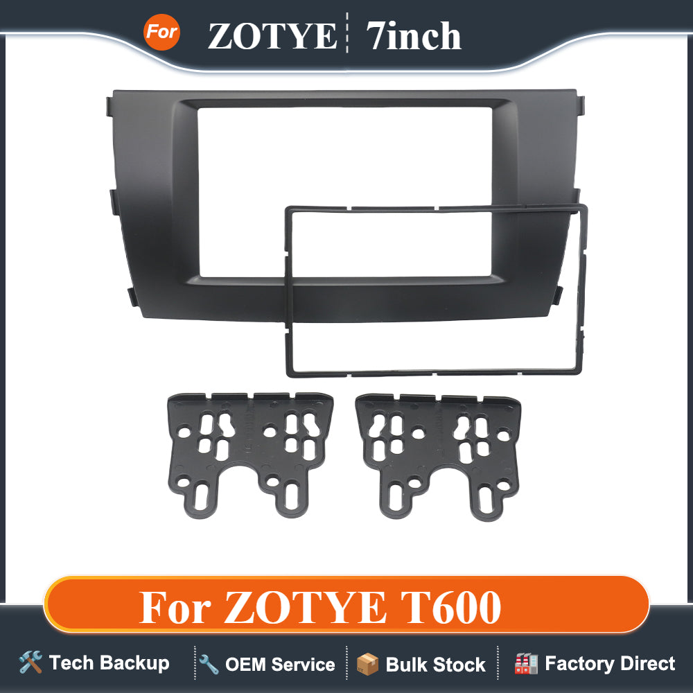 7 inch Universal Car Radio Frame For ZOTYE T600 Face Frame Kit Cover Radio Stereo Dash Trim Plate Install Kits 2Din