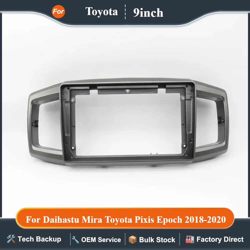 For Daihastu Mira Toyota Pixis Epoch 2018-2020 9 Inch Car Frame Fascia Adapter Android Radio Dash Fitting Panel Kit