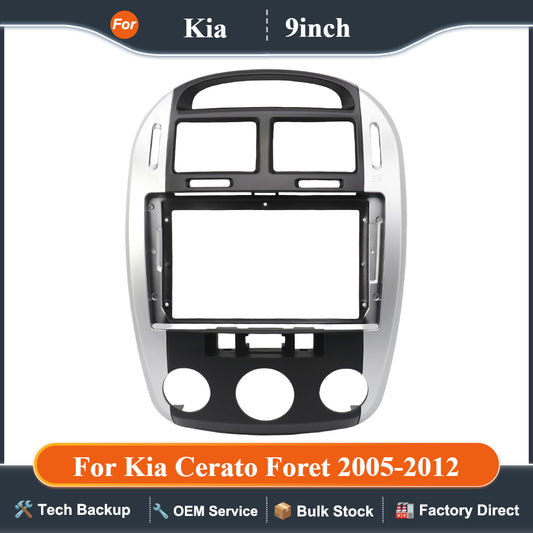 9 Inch Car Frame Fascia Adapter For Kia Cerato Foret 2005-2012 Android  Radio Dash Fitting Panel Kit
