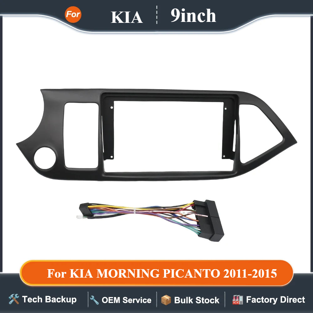 9 inchs Radio Frame for KIA MORNING PICANTO 2011-2015 Stereo GPS Dash Kit