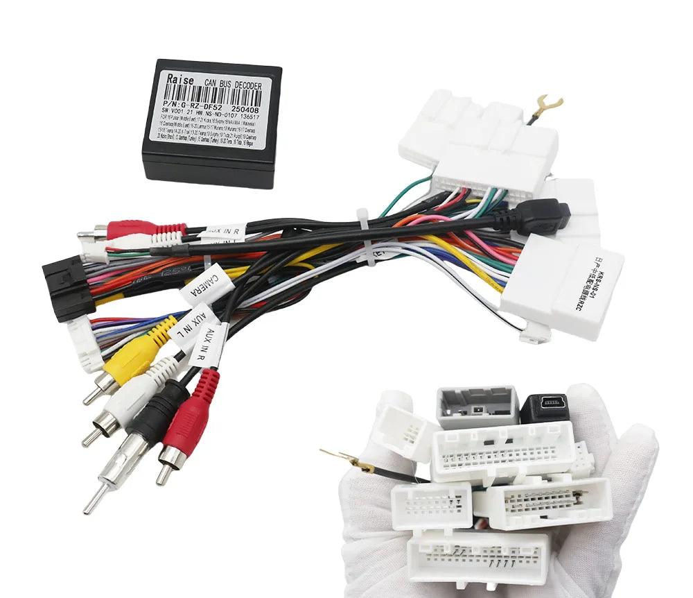 Car Radio Stereo Wiring Harness Cable Adapter For Nissan Murano Qashqai J10 J11 X Trail Tiida for SYLPHY / Terra/ Bluebird Kicks