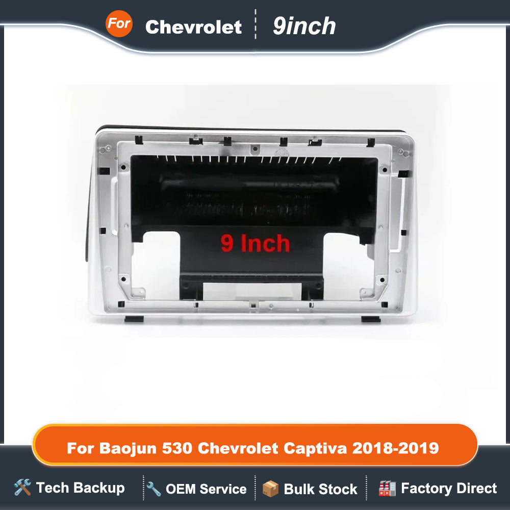 9 Inch 22.86cm for 2018-2019 Car Frame Fascia Adapter for Baojun 530 Chevrolet Captiva Android Radio Dash Fitting Panel Kit