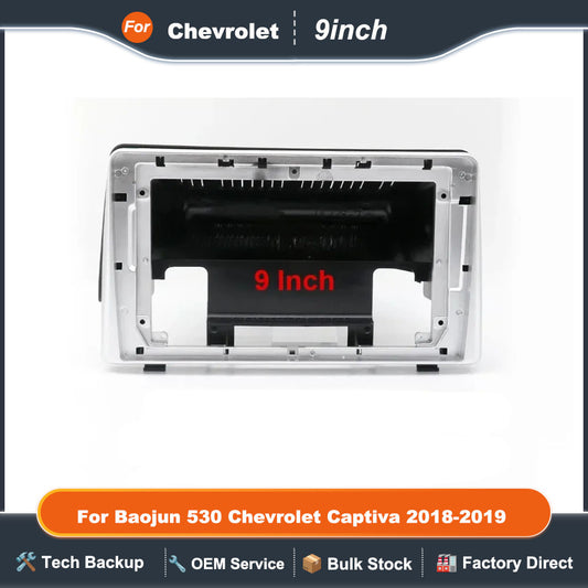 9 Inch 22.86cm for 2018-2019 Car Frame Fascia Adapter for Baojun 530 Chevrolet Captiva Android Radio Dash Fitting Panel Kit