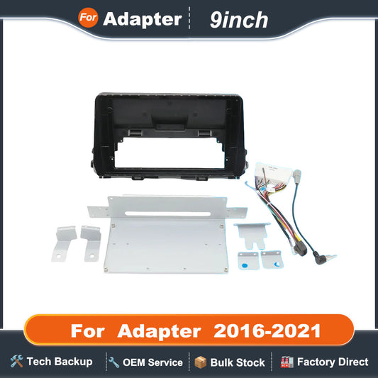 9 Inch 22.86cm for 2016-2021 Adapter Android Radio Dash Fitting Panel Kit for KIA Picanto Morning Car Stereo Frame