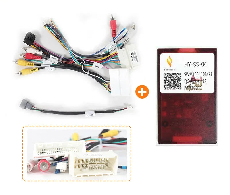 Harness Adapter 16 Pin Plug to 18Pin 24Pin for Hyundai Kia Rio/K5/Soul Connector Car Android Cable And Canbus